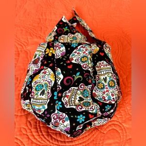 That's A Wrap Women's Biker Sugar Skulls Black/Vivid Bandana Head Wrap